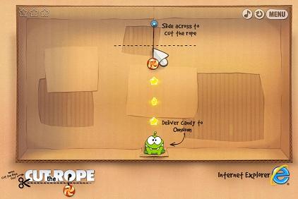 Cut the Rope - Cut the Rope теперь и в ваших браузерах